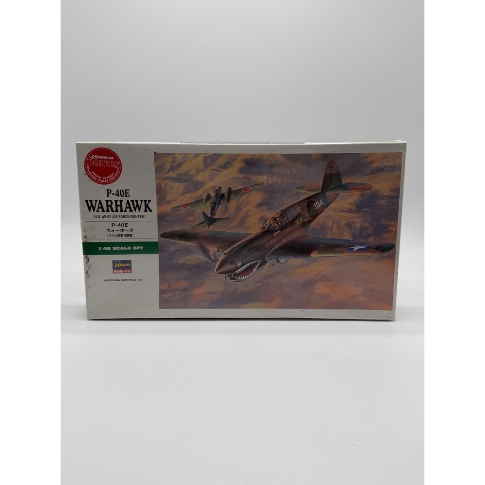 Hasegawa P-40E Warhawk 1:48 Model Airplane Kit JT 86 U.S. Army Air Force Fighter